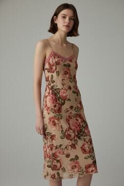 wedding bridesmaid dresses in sri lanka Thirty Thirty | | Thirty Thirty La Floral Mesh Midi Dress Sage Green Lace Trim Side Slit Large New 6/30 Delivery Natalie Portman Embraced the Size:Custom Size(Leave your size at